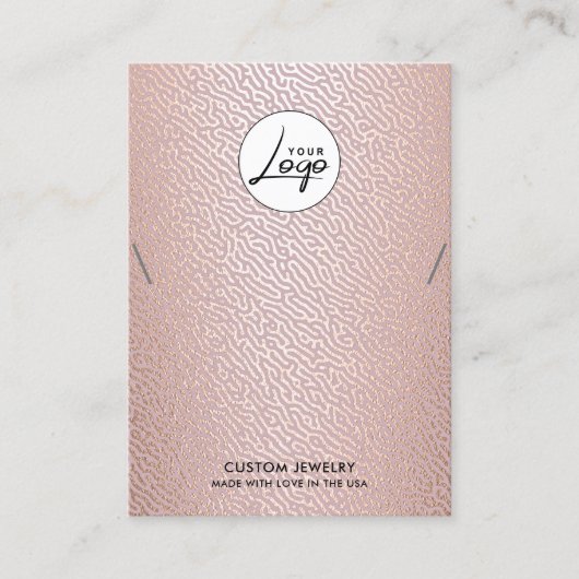 Moderne Logo Ketting-racelet Display Card Visitekaartje (Voorkant)