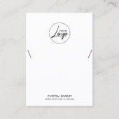 Moderne Logo Kettingen armband display Kaart Visitekaartje (Voorkant)