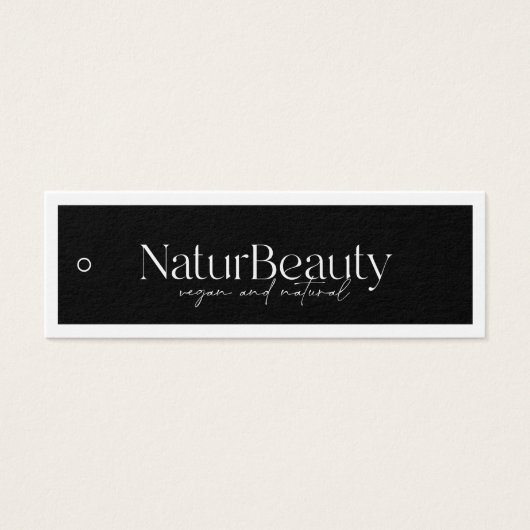 Moderne Logo kleding Hang Label Mini Visitekaartjes (Voorkant)