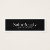 Moderne Logo kleding Hang Label Mini Visitekaartjes (Achterkant)