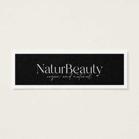 Moderne Logo kleding Hang Label Mini Visitekaartjes (Achterkant)