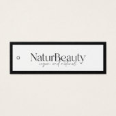 Moderne Logo kleding Hang Label Mini Visitekaartjes (Voorkant)