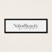 Moderne Logo kleding Hang Label Mini Visitekaartjes (Achterkant)