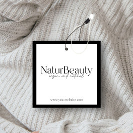 Moderne Logo kleding Hang Label Vierkante Visitekaartjes