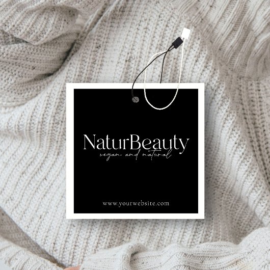 Moderne Logo kleding Hang Label Vierkante Visitekaartjes