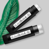 Moderne Logo Lip Balm Tube Make-up Product Skinny Labels