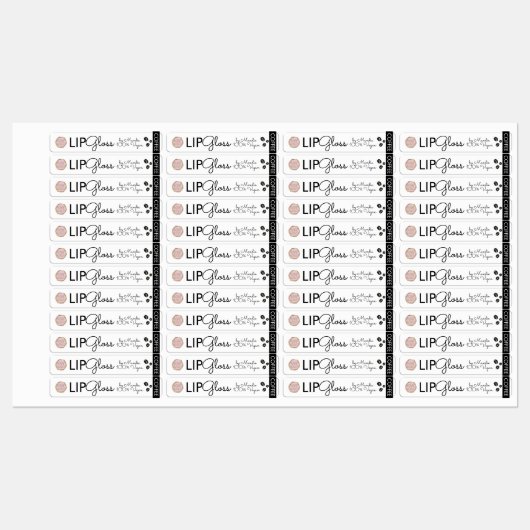 Moderne Logo Lip Gloss Branding Packaging Coffee Labels (Vel)