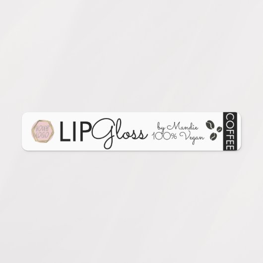 Moderne Logo Lip Gloss Branding Packaging Coffee Labels (Design 2)