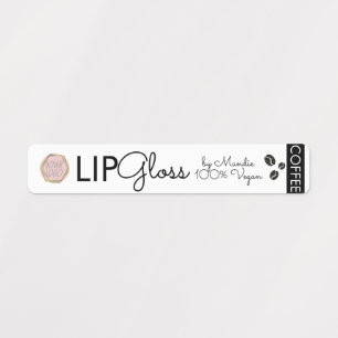 Moderne Logo Lip Gloss Merkverpakking Coffee Labels
