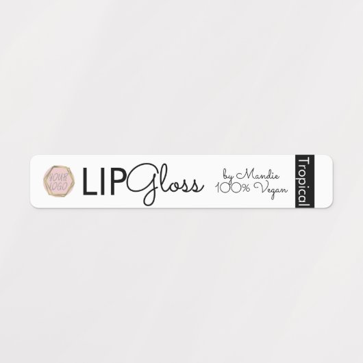 Moderne Logo Lip Gloss-verpakkingslabels Labels (Design 1)