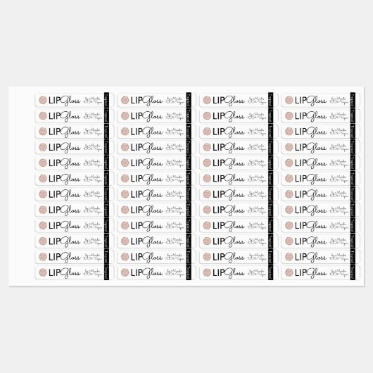 Moderne Logo Lip Gloss-verpakkingslabels Labels (Vel)