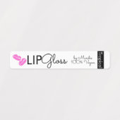 Moderne Logo Lipgloss Lippen Branding Verpakking  Labels (Design 2)
