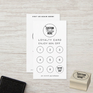 Moderne Logo Loyalty Reward Kaarten voor de klant