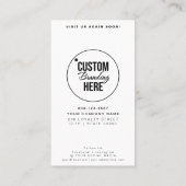 Moderne Logo Loyalty Reward Kaarten voor de klant (Achterkant)