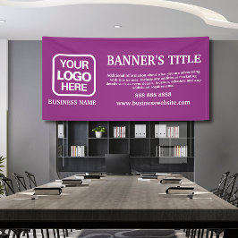 Moderne Logo Magenta Business Banner