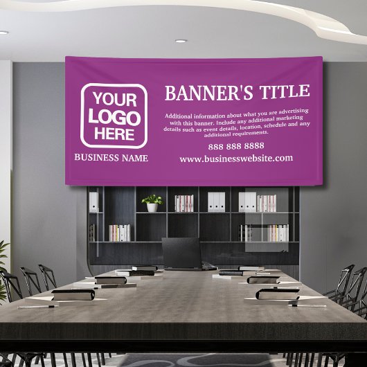 Moderne Logo Magenta Business Banner