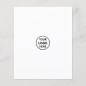 Moderne Logo Marketing Creatief Ondernemen Flyer (Achterkant)