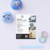Moderne Logo Marketing Creatief Ondernemen Flyer (Enkel)
