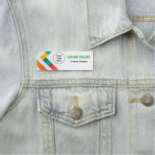 Moderne Logo-medewerker magnetische of veiligheids Naamplaatje (In situ)