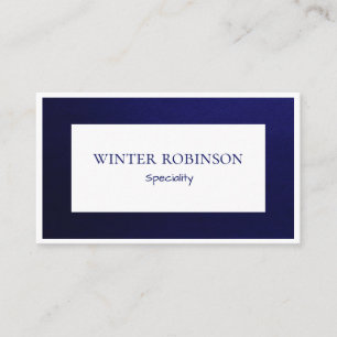 Moderne logo minimalist midnight blauw wit visitekaartje