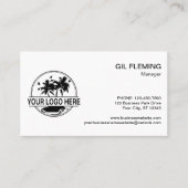 Moderne Logo minimalistisch Visitekaartje (Voorkant)