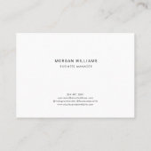 Moderne Logo minimalistische bedrijfsvoering Visitekaartje (Achterkant)