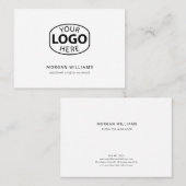 Moderne Logo minimalistische bedrijfsvoering Visitekaartje (Voorkant / Achterkant)