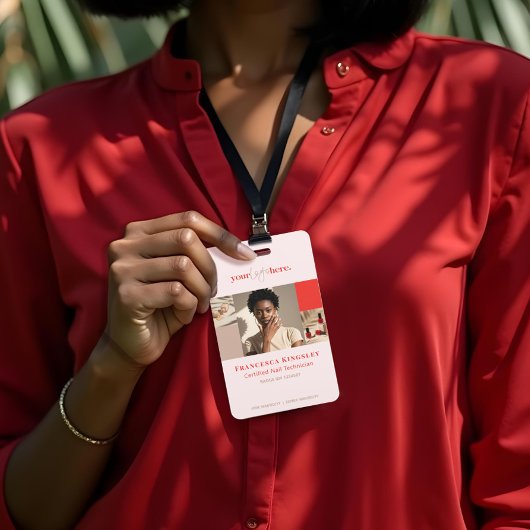 Moderne Logo Nail Beauty Salon Fotogrid Collage Badge