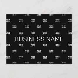 Moderne Logo of Design Pattern met elk Afbeelding Briefkaart