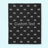 Moderne Logo of Design Pattern met elk Afbeelding Fleece Deken