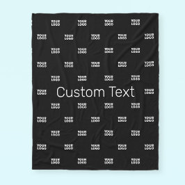 Moderne Logo of Design Pattern met elk Afbeelding Fleece Deken