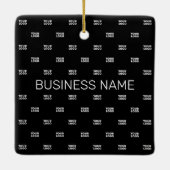 Moderne Logo of Design Pattern met elk Afbeelding Keramisch Ornament (Achterkant)