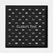 Moderne Logo of Design Pattern met elk Afbeelding Magneet (Voorkant)