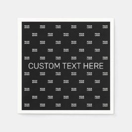 Moderne Logo of Design Pattern met elk Afbeelding Servet