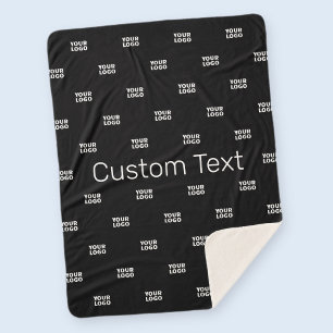 Moderne Logo of Design Pattern met elk Afbeelding Sherpa Deken