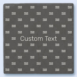 Moderne Logo of Design Pattern met elk Afbeelding Stenen Onderzetter