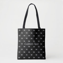 Moderne Logo of Design Pattern met elk Afbeelding Tote Bag