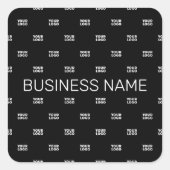 Moderne Logo of Design Pattern met elk Afbeelding Vierkante Sticker (Voorkant)