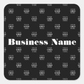 Moderne Logo of Design Pattern met elk Afbeelding Vierkante Sticker (Voorkant)