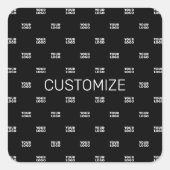 Moderne Logo of Design Pattern met elk Afbeelding Vierkante Sticker (Voorkant)