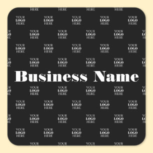 Moderne Logo of Design Pattern met elk Afbeelding Vierkante Sticker