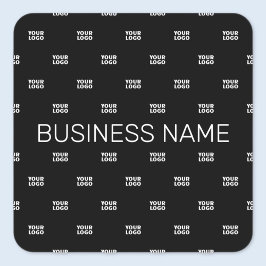 Moderne Logo of Design Pattern met elk Afbeelding Vierkante Sticker