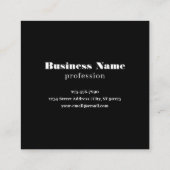 Moderne Logo of Design Pattern met elk Afbeelding Vierkante Visitekaartje (Achterkant)