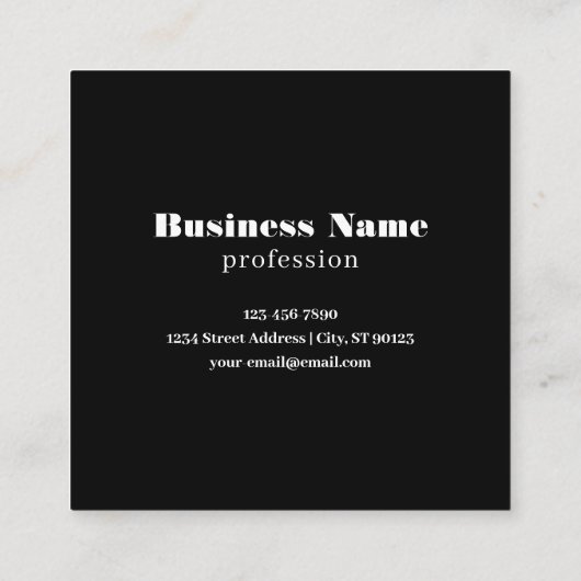 Moderne Logo of Design Pattern met elk Afbeelding Vierkante Visitekaartje (Achterkant)