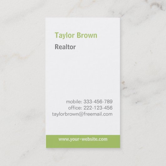 Moderne Logo onroerend goed Visitekaartjes (Achterkant)