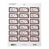 Moderne logo Prettige feestdagen Etiket (Full Sheet)