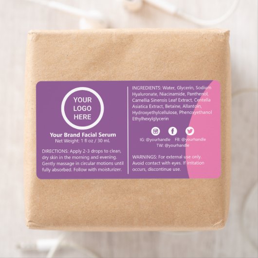 Moderne Logo - Productlabel Sticker (Insitu)