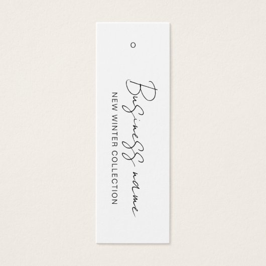 Moderne Logo productprijs Label Kaart ophangen (Voorkant)