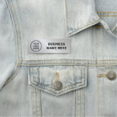 Moderne Logo Professional Silver Naamplaatje (In situ)