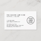 Moderne Logo QR Code Bedrijfsmedewerker Visitekaartje (Voorkant)